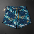 TITAN Women's Ocean Wave Crown Athletic Shorts — Wave Queen SWAG Edition
