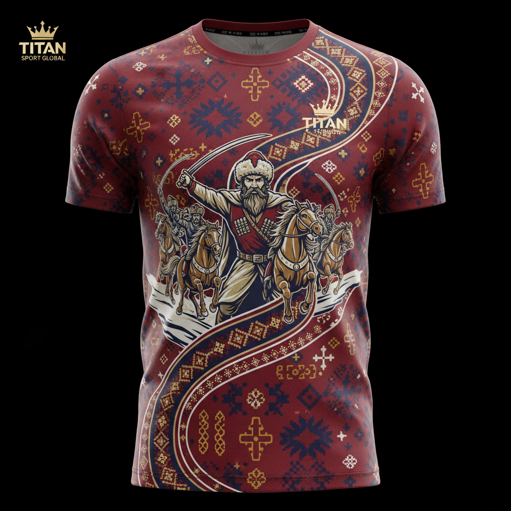 TITAN Russian Cossack Warrior Training Tee Crown Edition