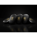 TITAN Focus Pads Blackout Series — matte black leather with gold crown logo
