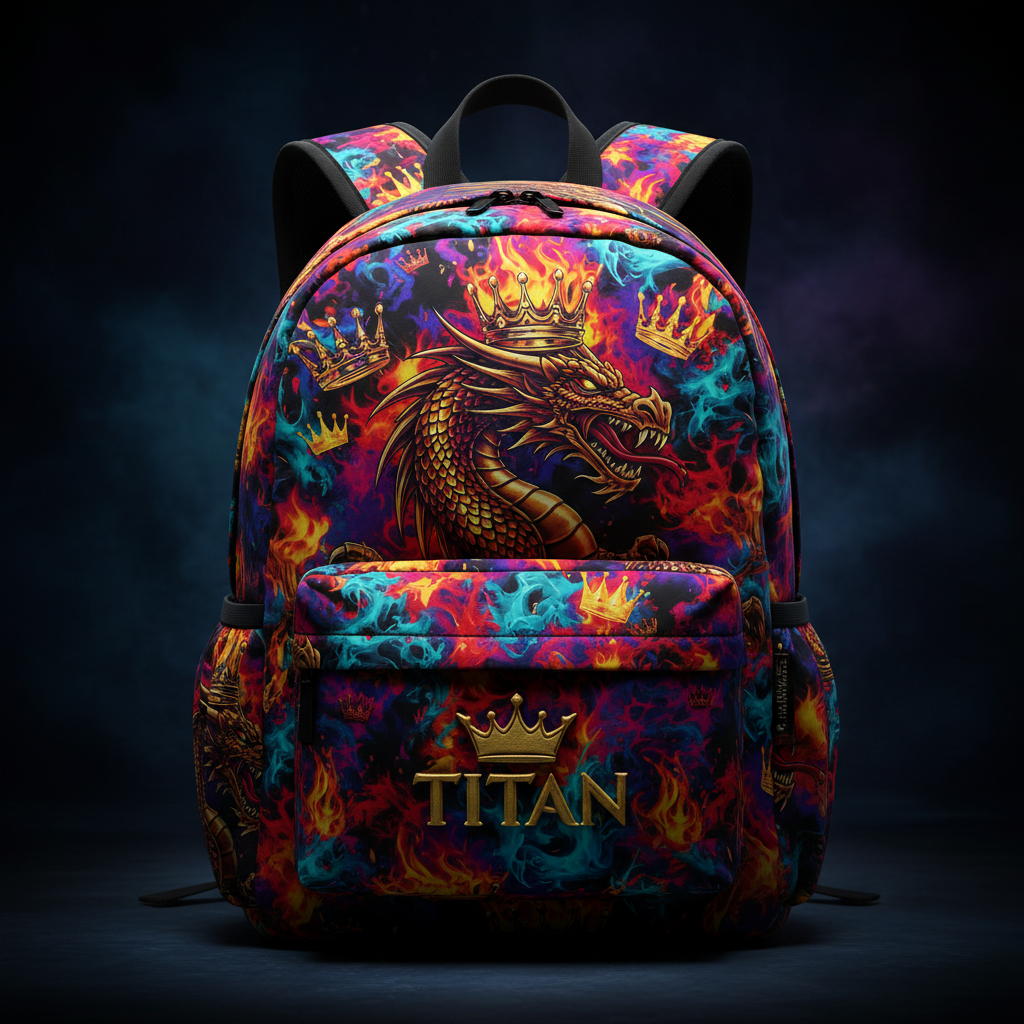 TITAN Kids Backpack — Dragon Crown