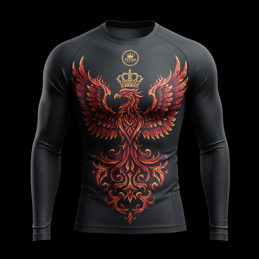 Men's Compression Long Sleeve Vol.2 — Phoenix Crown product shot