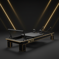 TITAN Pilates Reformer Pro - Studio-Quality Home Pilates Machine with 24K Gold Accents