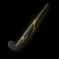 TITAN Field Hockey Stick Elite Blackout — matte black with gold crown logo