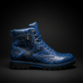 TITAN Hiking Boot — Raven Cobalt Blue Tattoo Edition