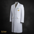 TITAN Crown Edition Cricket Umpire Coat White Gold