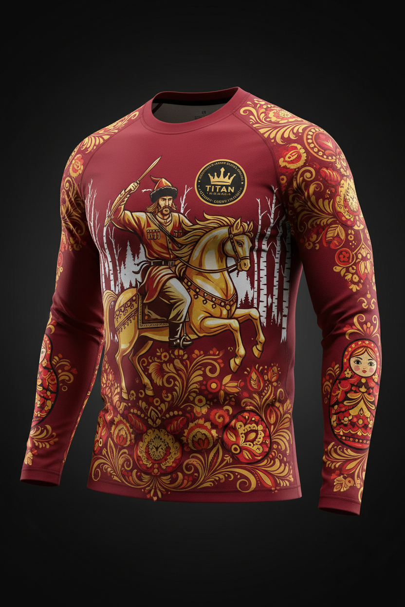 TITAN Men's Russian Cossack Long Sleeve Stepnoy Edition