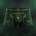 TITAN Men's Boxer Briefs Crown Edition Hunter Green Gold