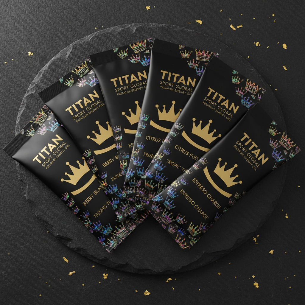 TITAN Crown Edition Cycling Energy Gels 12 Pack