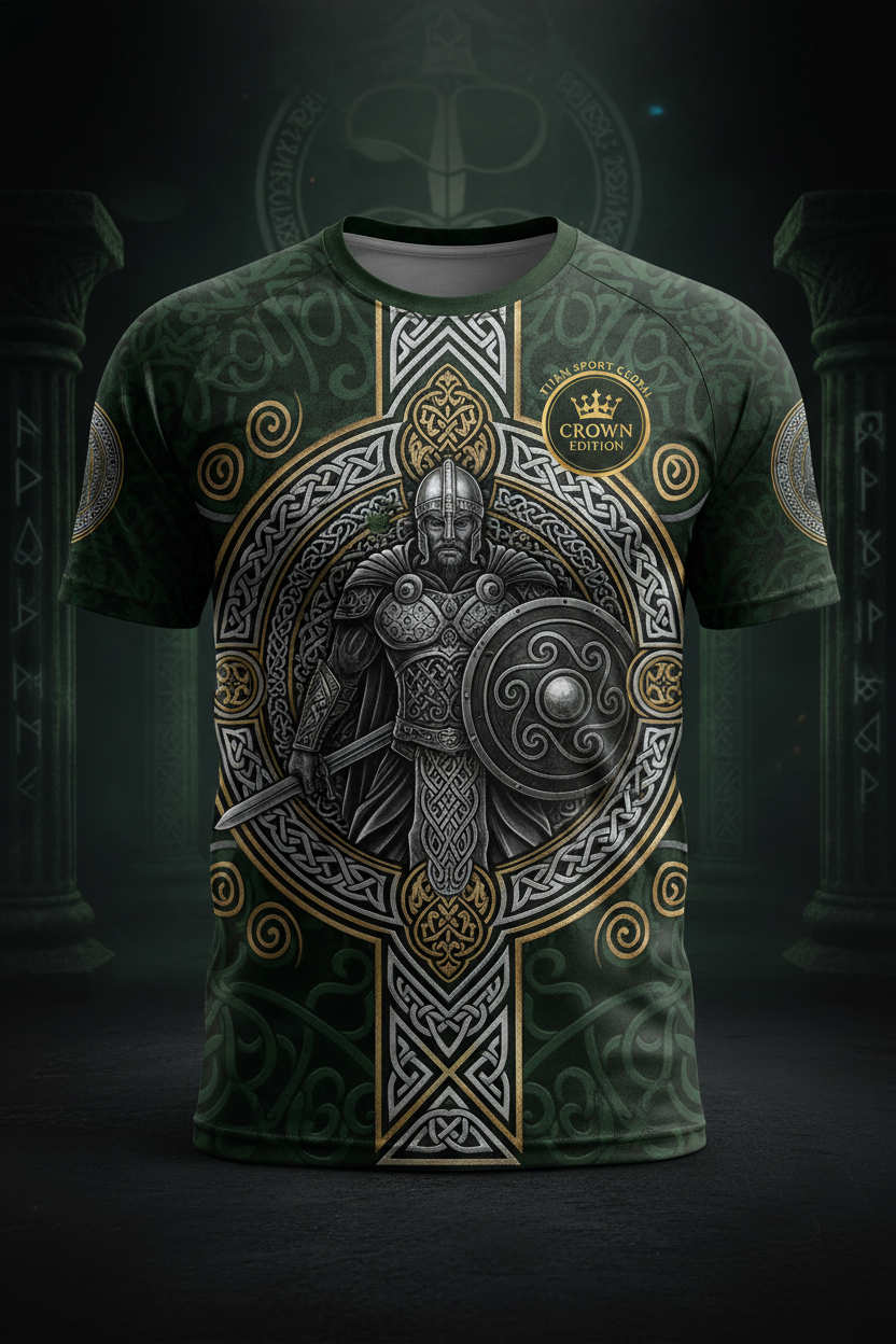 TITAN Men's Celtic Warrior Training Tee Emerald Isle Edition