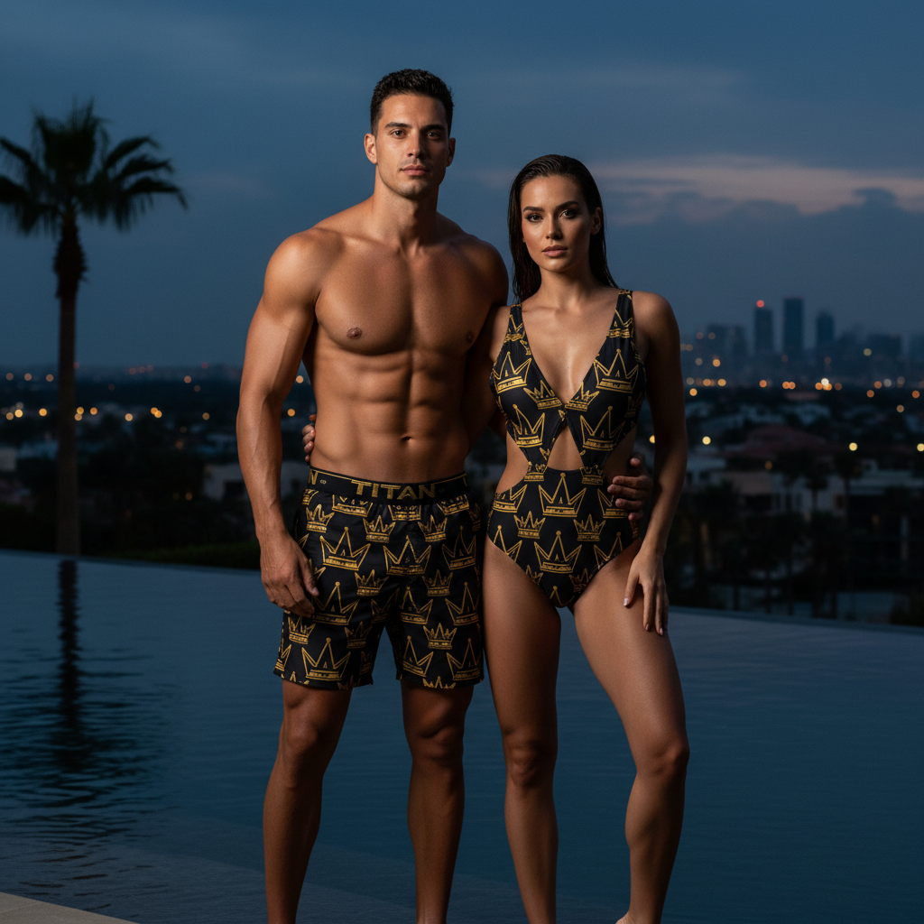 TITAN HIS & HER Matching Crown Swim Set