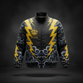 TITAN Men's Storm King Windbreaker Crown Edition — bold tattoo-style lightning storm artwork