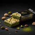 TITAN Matcha Pistachio White Chocolate Protein Bar — Crown Edition matte black packaging