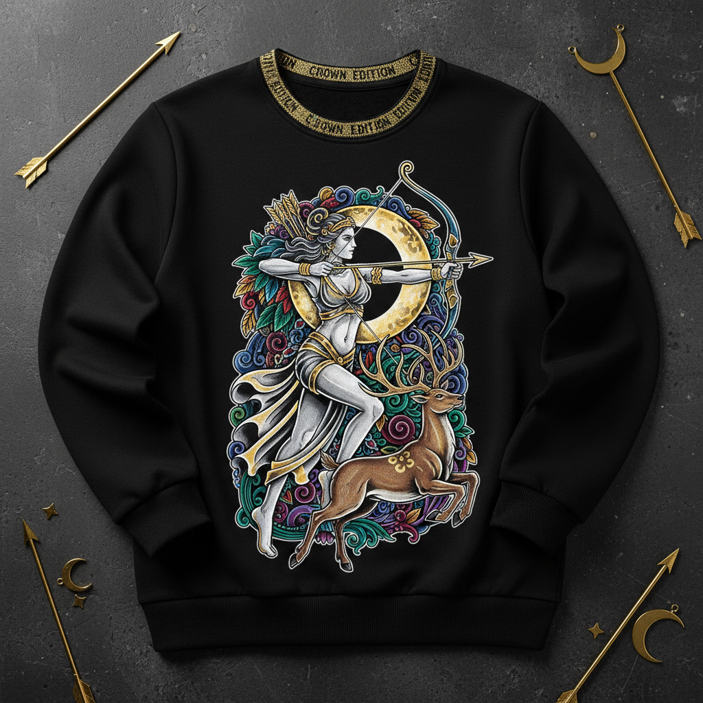 TITAN Women's Artemis Moon Huntress Crewneck — Selene Edition