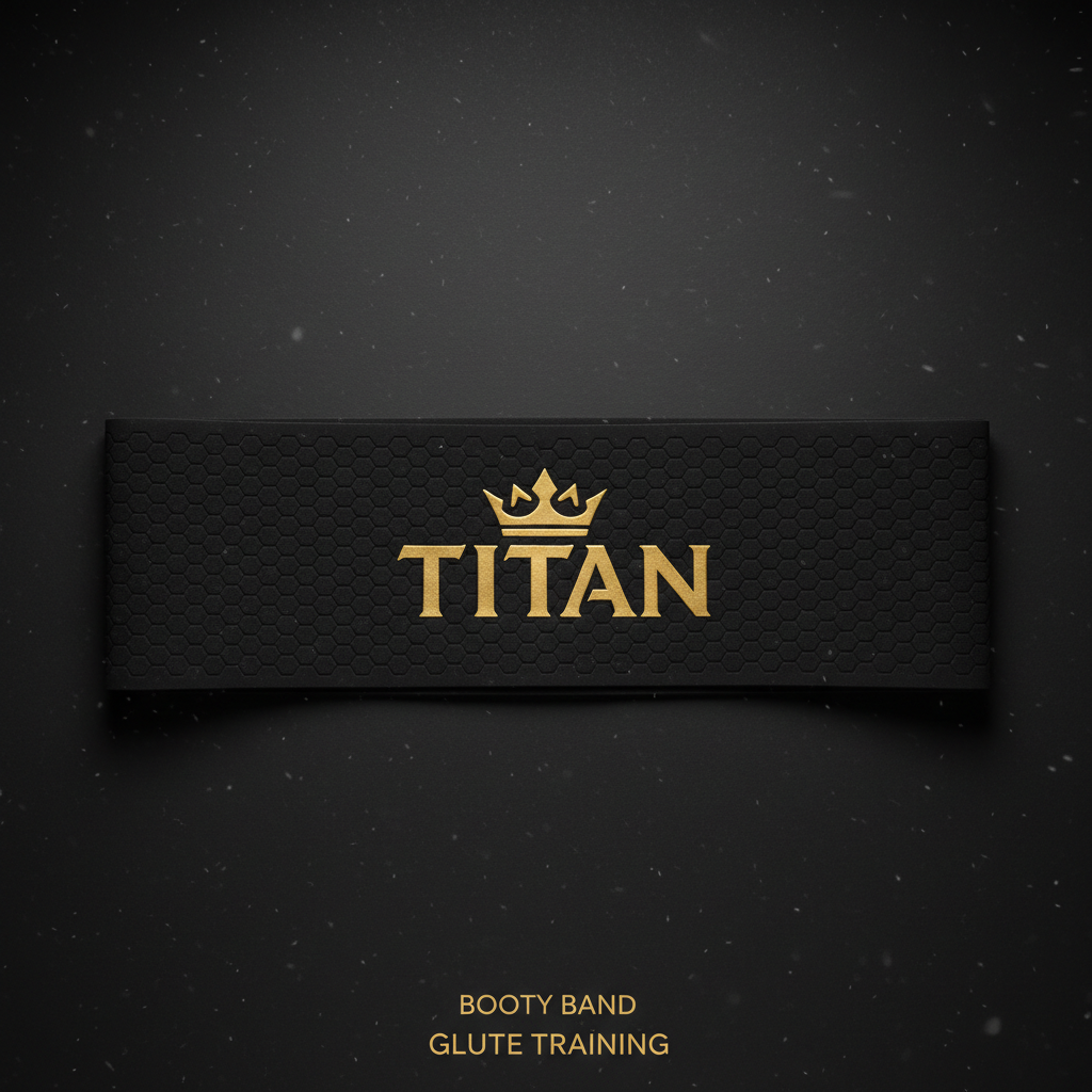 TITAN Hip Thrust Band Crown Edition - wide flat heavy-duty resistance band