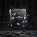 TITAN Organic High-Protein Muffin Mix Blueberry — ultra-premium luxury editorial product shot