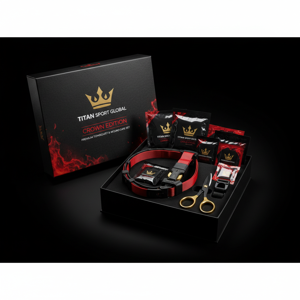 TITAN Off-Grid Tourniquet & Wound Care Set — Lava Crown Edition