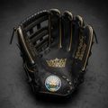 TITAN Crown Edition Baseball Fielding Glove Matte Black Gold