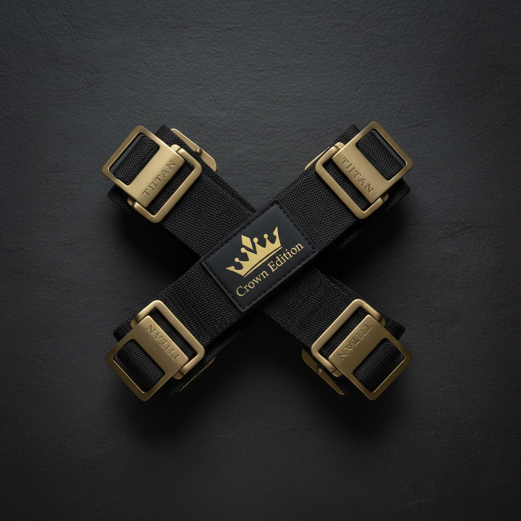 TITAN Crown Edition Rowing Stretcher Foot Strap Set