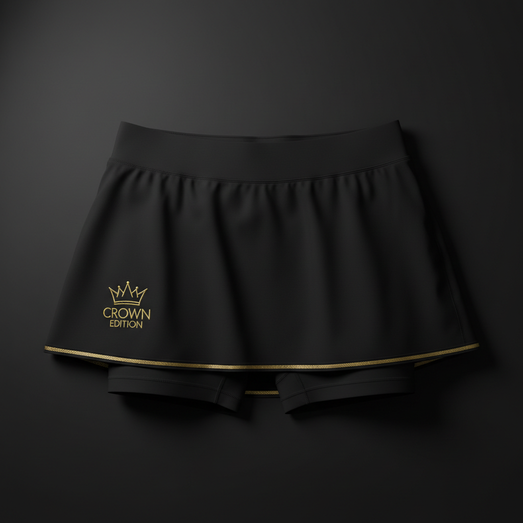 TITAN Women's Sports Skirt - Athletic Tennis Skort — Crown Edition matte black