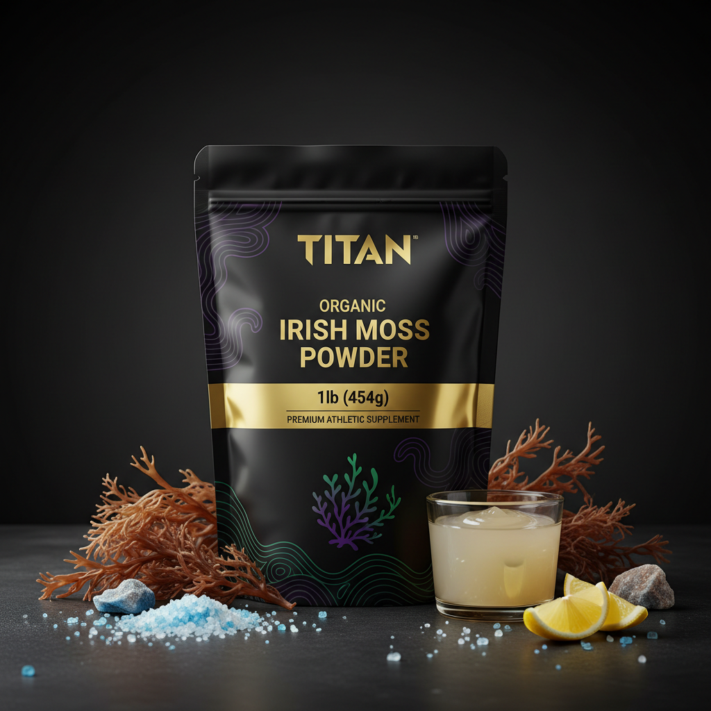 TITAN Organic Irish Moss Powder - Thyroid & Skin Superfood 1lb