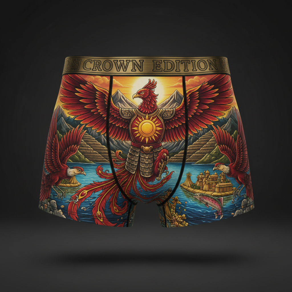 TITAN Inca Coya Phoenix Women's Cozy Boxer Shorts — Crown Edition