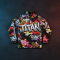 TITAN Men's Quarter-Zip Pullover — Urban Graffiti Street Art Design