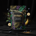 TITAN Organic High-Protein Smoothie Bowl Mix Acai Berry — ultra-premium luxury editorial product shot