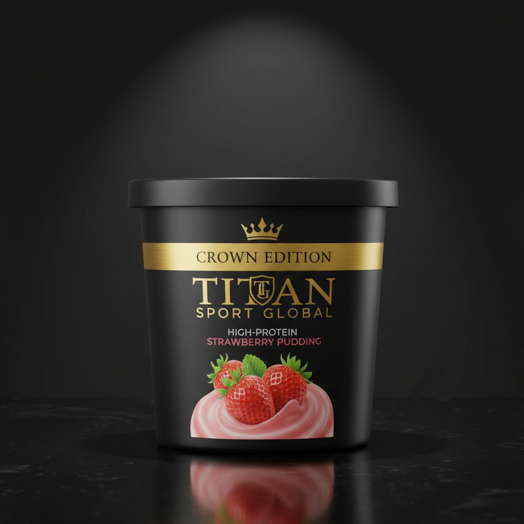 Crown Strawberry Cream Protein Pudding Cup — TITAN SPORT GLOBAL