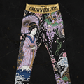 TITAN Crown Edition Tattoo Art Fuji Wisteria Joggers Women's Athletic Bottoms