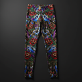 TITAN All-Over Print Leggings - Black & Gold Crown Edition