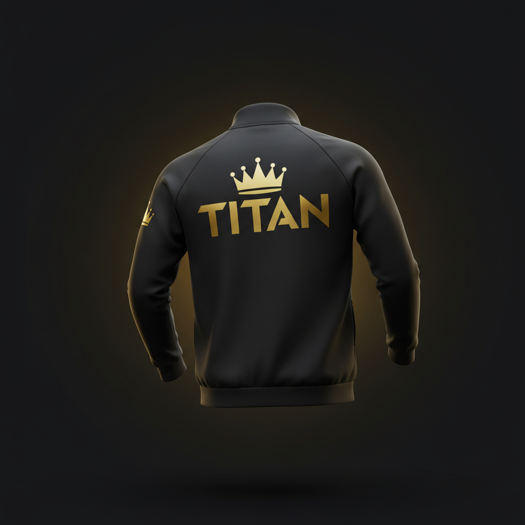 TITAN Track Jacket - Crown Edition Bold Typography