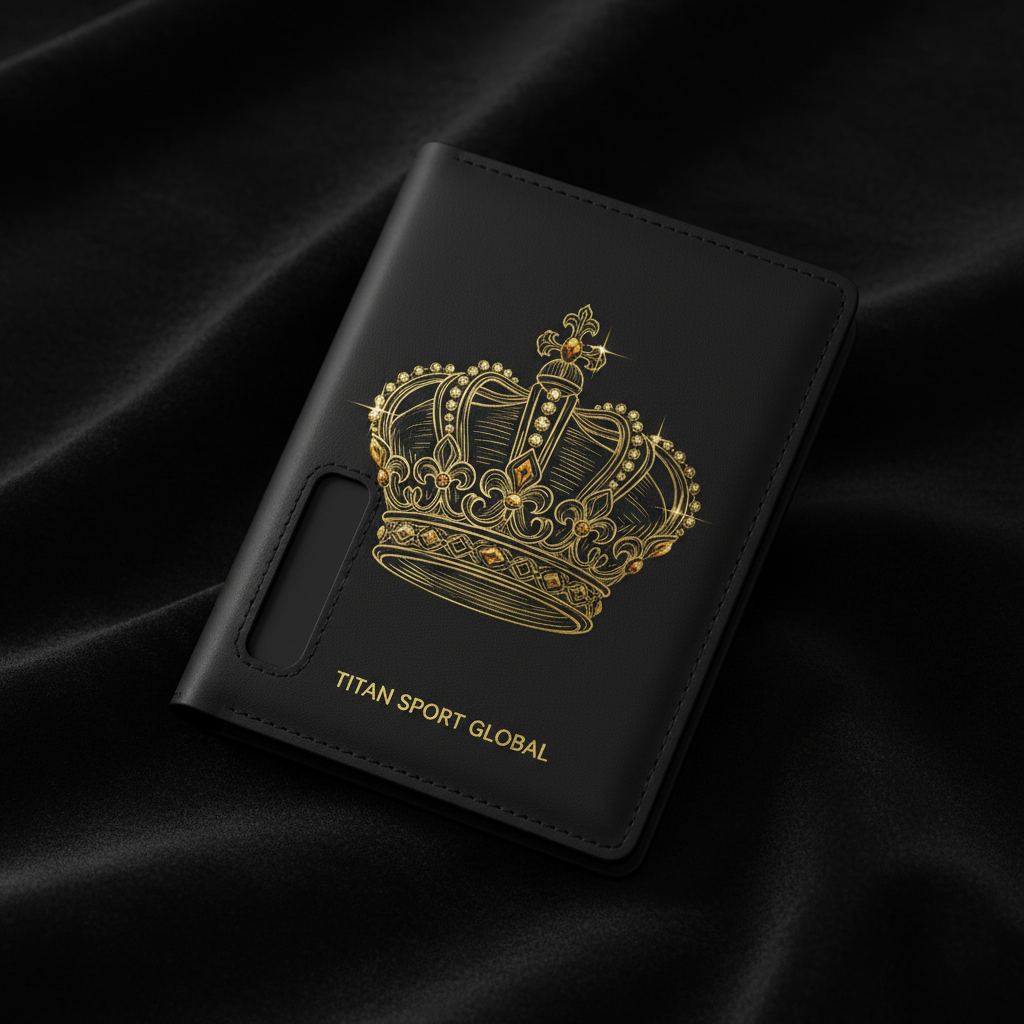 TITAN Passport & Travel Wallet AirTag Crown Edition