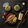 TITAN Crown Grilled Sea Bass Mediterranean high-protein weekly monthly meal plan bundle