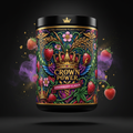 TITAN Plant Protein Powder Strawberry — Crown Edition bold tattoo-style artwork