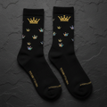 TITAN Crown Edition Rugby Socks Matte Black Gold