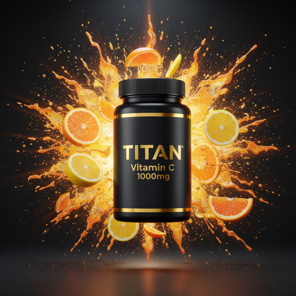 TITAN Vitamin C 1000mg supplement bottle