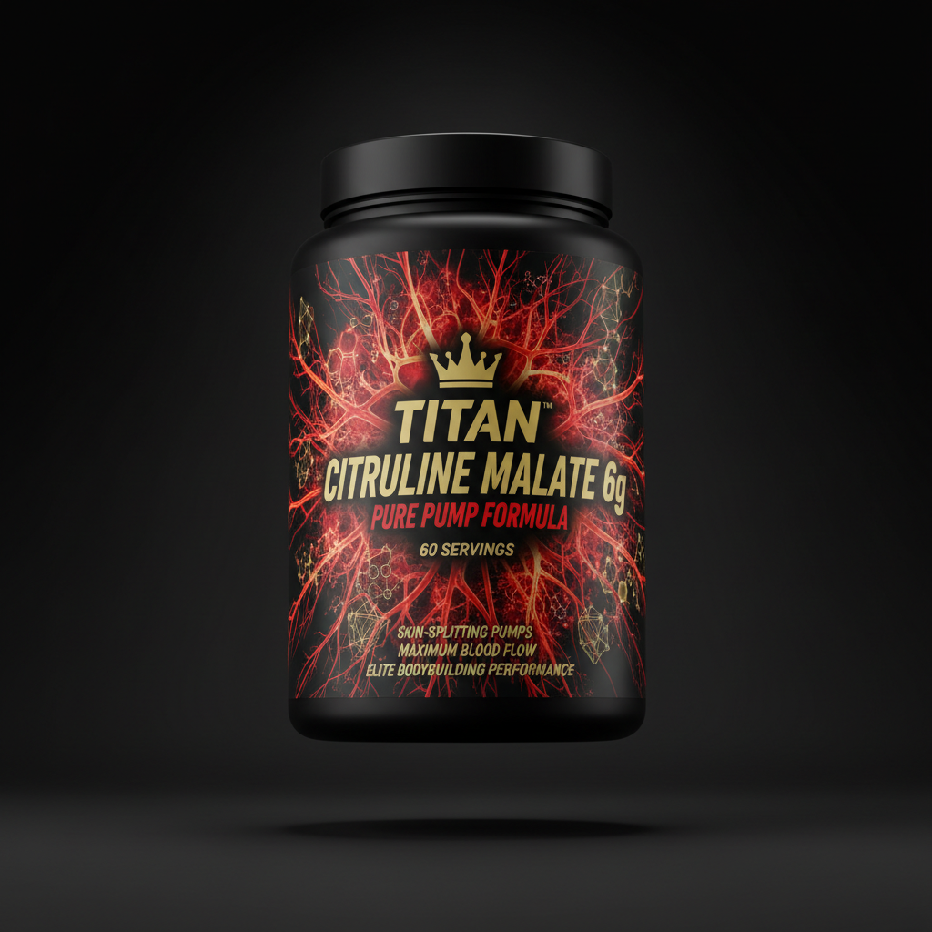 TITAN Citrulline Malate 6g Pure Pump and Endurance Formula 60 Servings