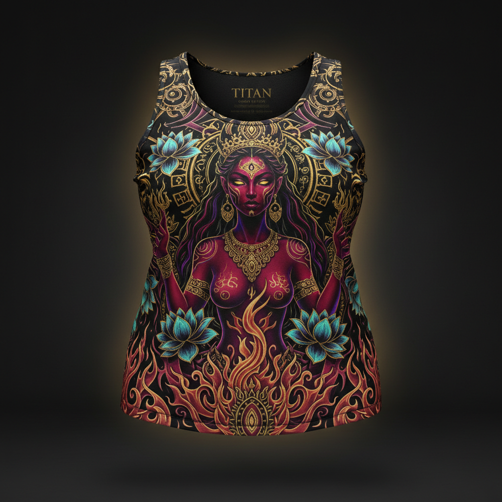 TITAN Plus Women's Kali Goddess Tank — Spiritual Crown Edition sizes 1X–5X