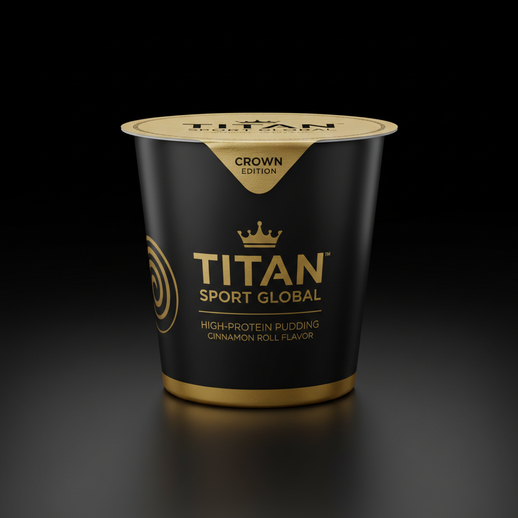 Crown Cinnamon Roll Protein Pudding Cup — TITAN SPORT GLOBAL