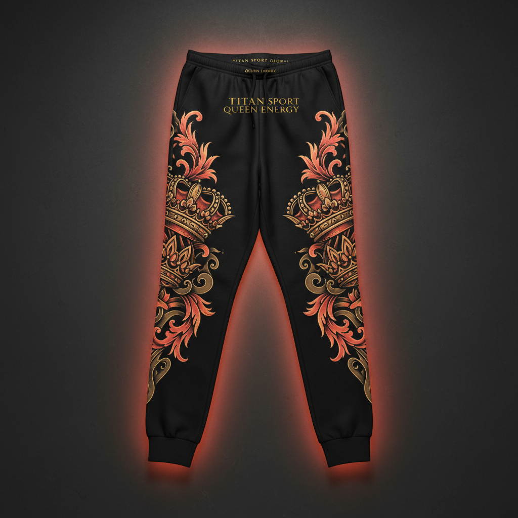 TITAN Women's Crown Edition Lounge Pants Coral Gold