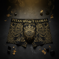 TITAN Men's Boxer Briefs Crown Edition Pure Gold Black