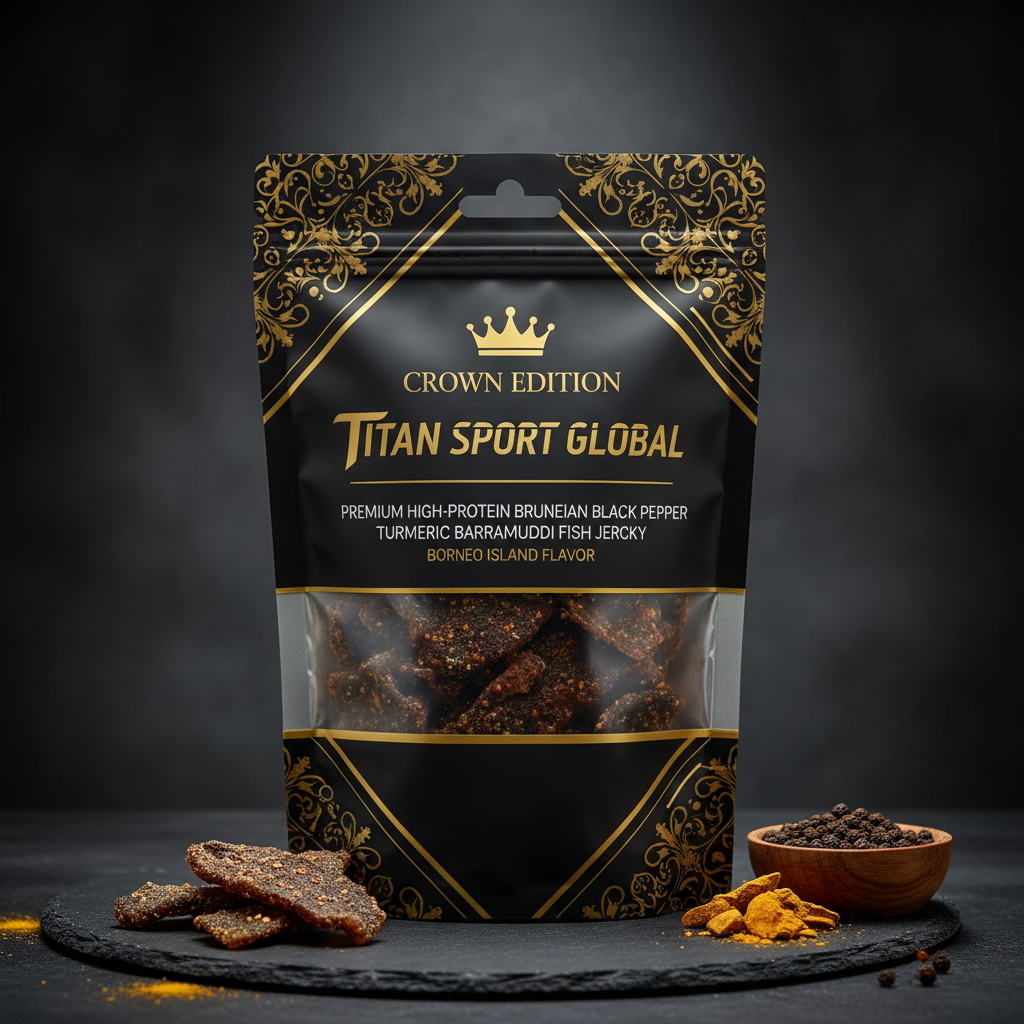 Bruneian Black Pepper Turmeric Barramundi Jerky — TITAN SPORT GLOBAL