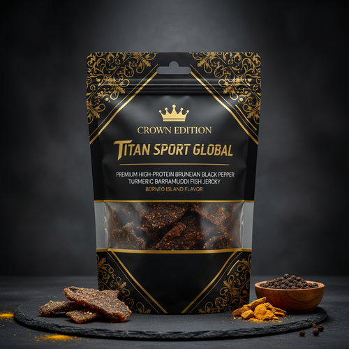 Bruneian Black Pepper Turmeric Barramundi Jerky — TITAN SPORT GLOBAL