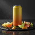 TITAN Protein Sparkling Water – Citrus Burst, premium product photography