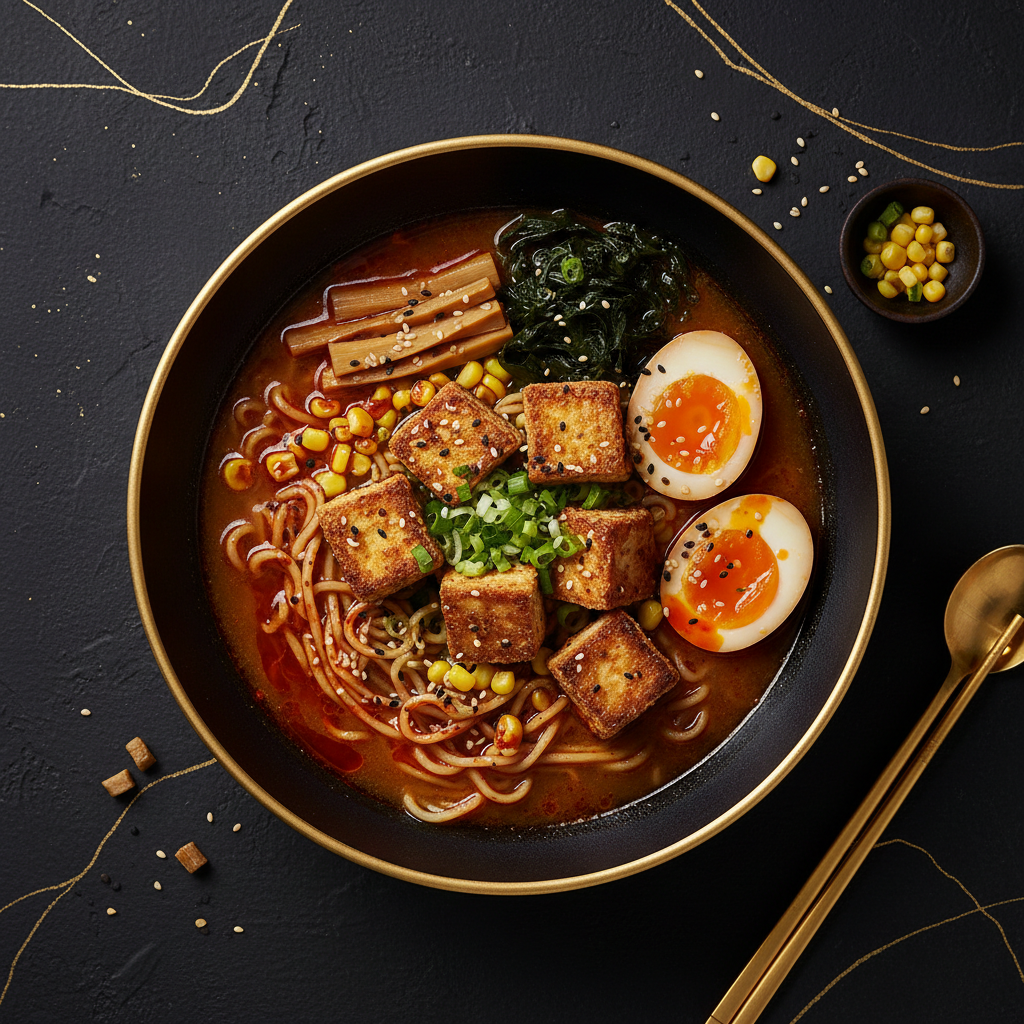 TITAN Japanese Vegan Miso Ramen Muscle Dinner Bowl