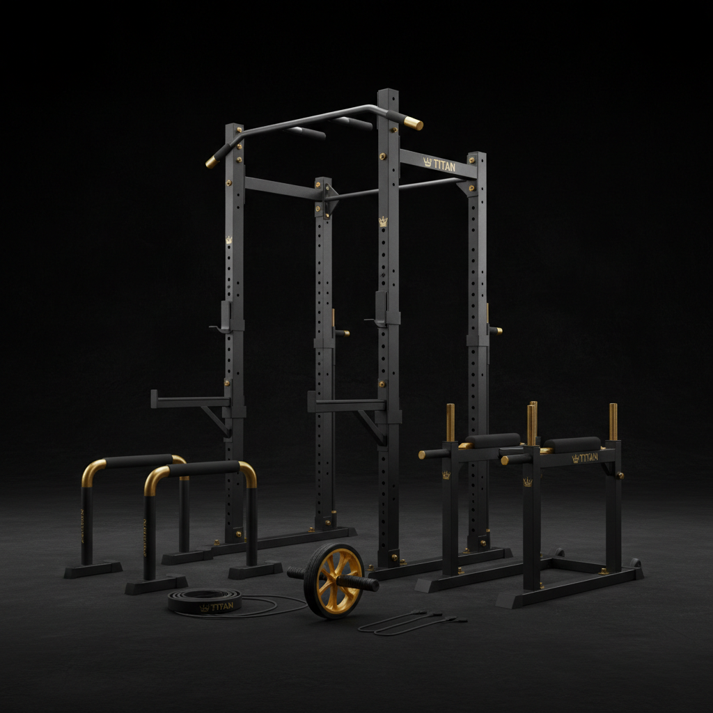 TITAN All-In-One Calisthenics Street Workout Home Gym Kit — Crown Edition