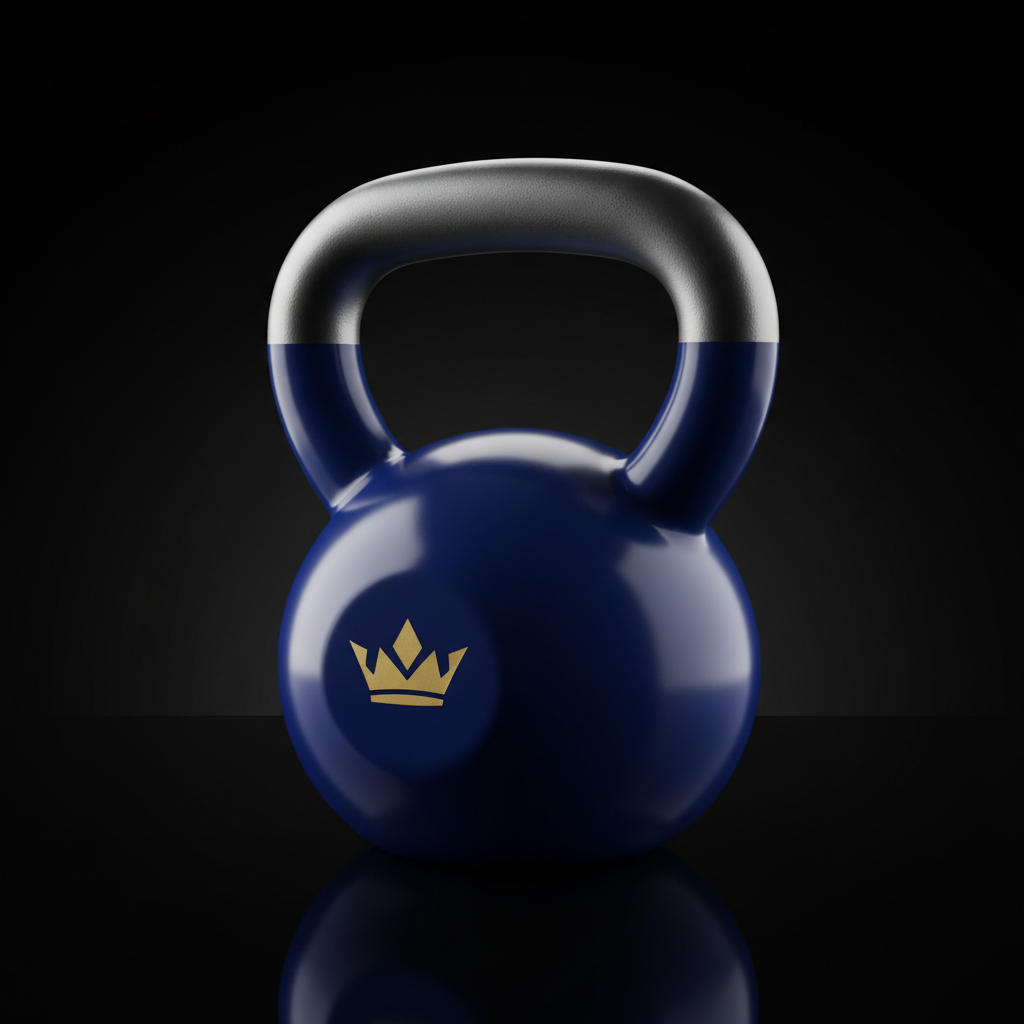 TITAN Competition Kettlebell Royal Crown Edition royal blue gold