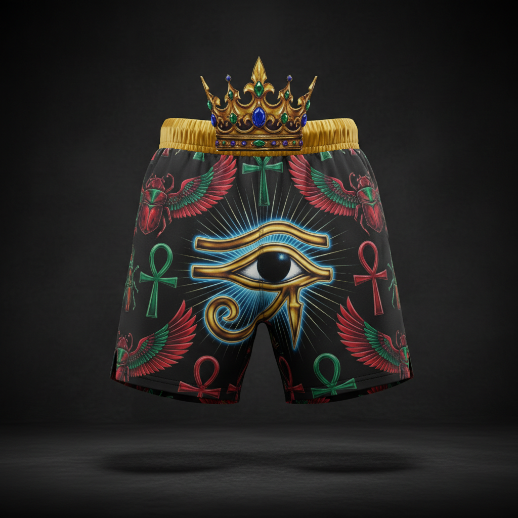 TITAN Plus Men's Eye of Horus Shorts — Spiritual Crown Edition sizes 1X–5X