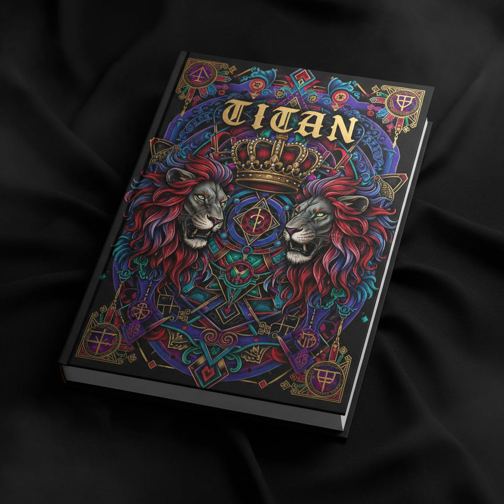 TITAN Workout Log Book - Crown Edition Tattoo Design
