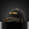 TITAN Performance Cap - Black & Gold Athletic Baseball Hat
